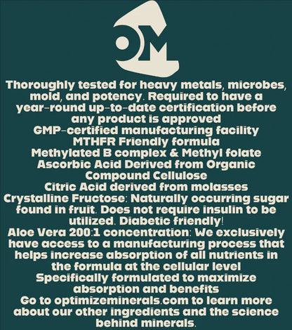 OPTIMIZE MINERAL
